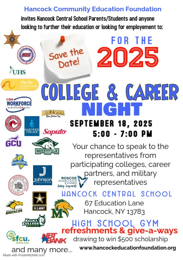 College and Career Night Flyer